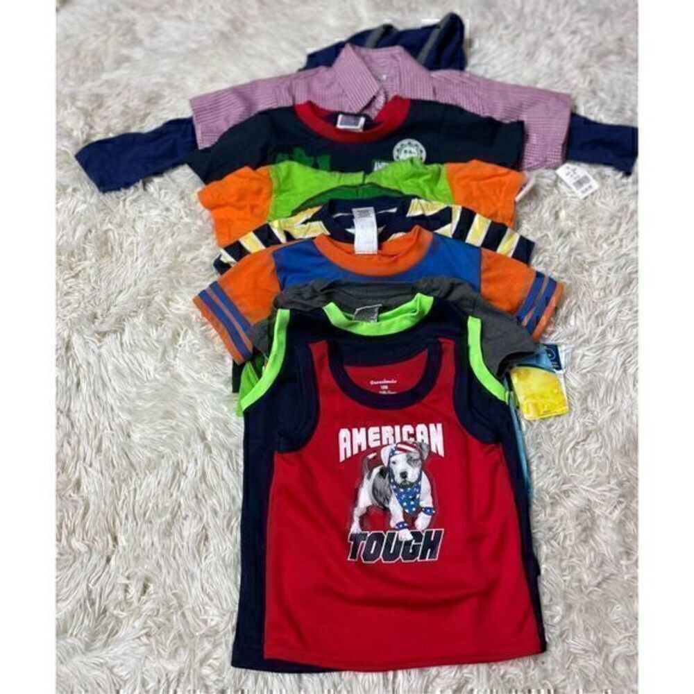 Boys 9 piece T-shirt Lot size 18-24/2T by Garanimals, Cat & Jack, Disney, Ninja